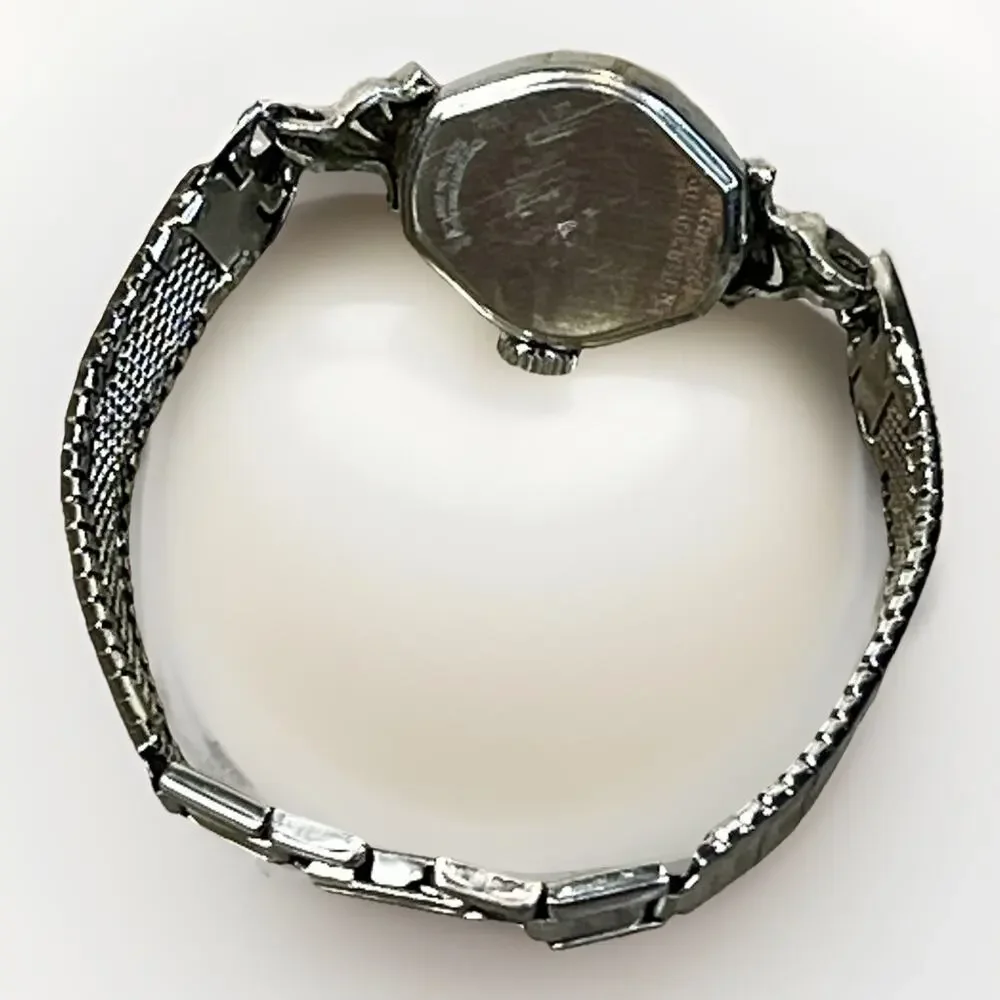 Jules Jurgensen 17 Jewels Watch Vintage, Diamonds Works, Needs Battery